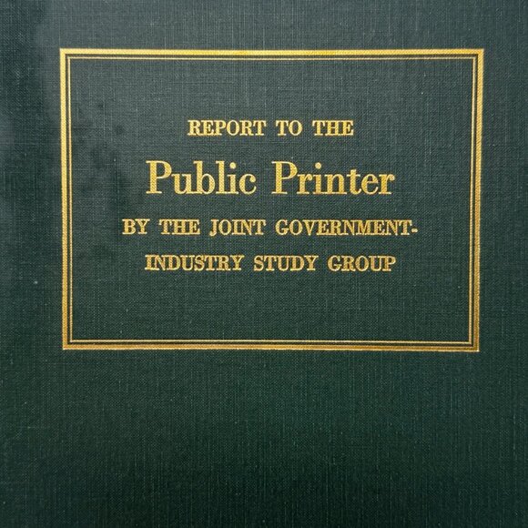 Set 2 Joseph Hennage Books U.S. Public Printer Recommendations & Reports 1972&73 - Picture 8 of 12